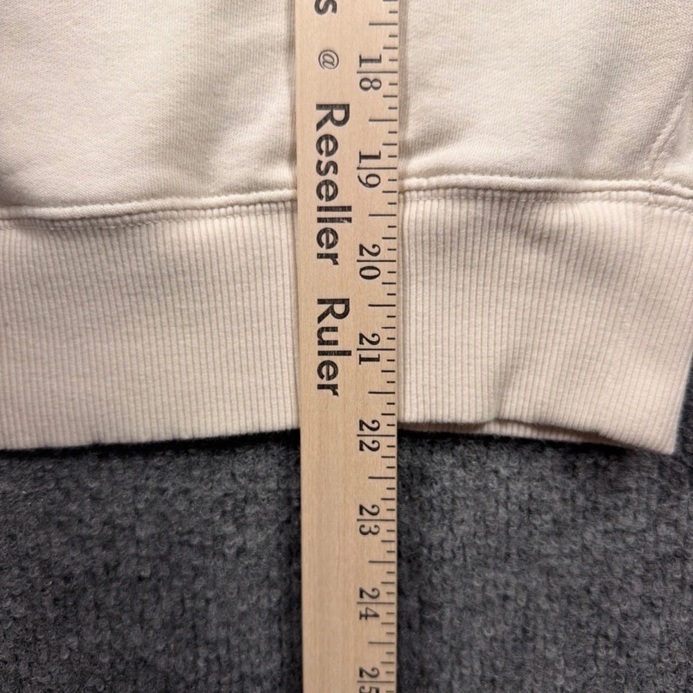 Lauren Ralph Lauren Black Label Sweatshirt Womens Medium Cream Crest Oversize - Picture 8 of 10